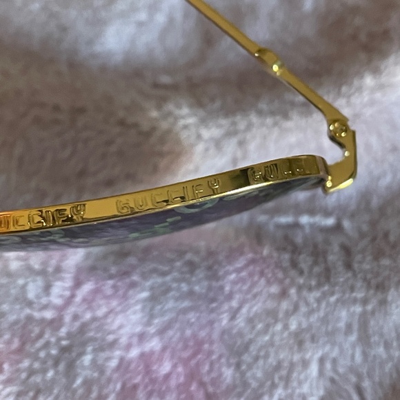 GUCCI EUC SUPREME UNISEX SQUARE GG PRINT MONOGRAM MIRROR SUNGLASSES - Picture 9 of 12